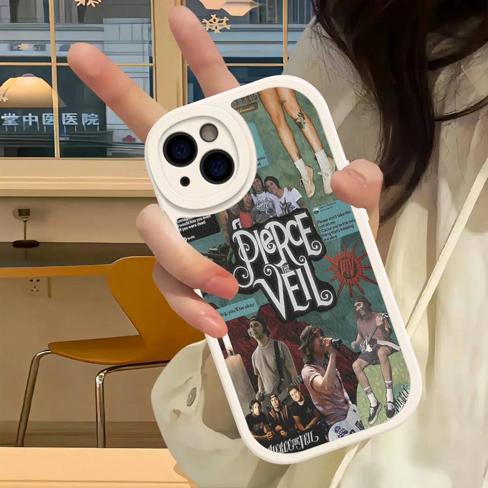 Classic Band P-Pierce T-The V-Veil Leather Phone Case For IPhone 16 15 14 13 12 11 Pro Max Plus Shockproof Cover