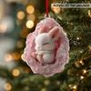 Forest Animal Ornaments 2D Acrylic Hanging Decor with Owl Squirrel Rabbit Designs Indoor Outdoor Christmas Tree Decoration