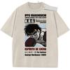 Anime Fighting Spirit Makunouchi Hajime No Ippo T Shirt Men Clothing Casual Cotton Tshirt Vintage Washed T-shirt Harajuku Tops