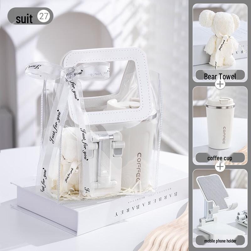 Junsenteen A1 Versatile Gift Set Set 27 (Towel, Coffee Cup, Phone Holder)