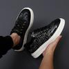 2025 spring and autumn live broadcast hot-selling men's shoes low-top platform cowhide fashion casual sports shoes