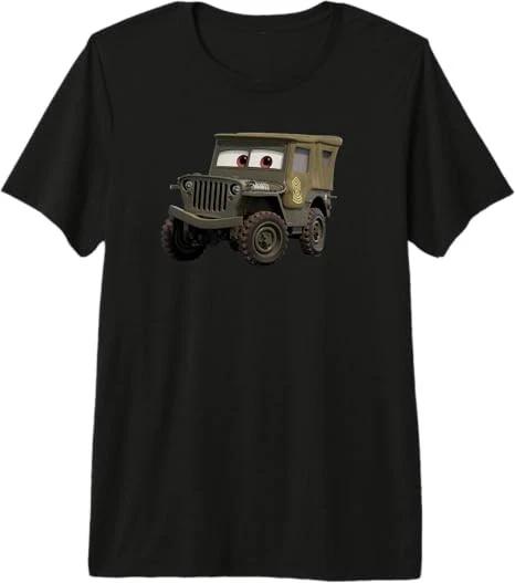 PIXAR Cars Sarge Jeep del 1942 Veterano Maglietta Taglia S 4XL Regalo Per Amici