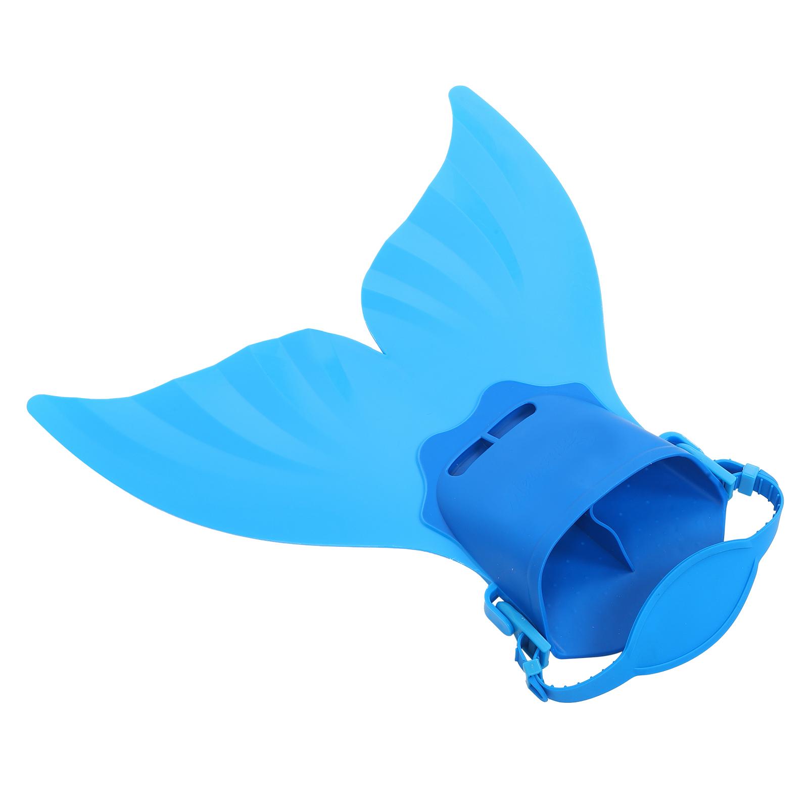 

Плавательный ласт «русалка» для детей, монолитные хвостовые ласты для плавания, цельные ласты(синий )