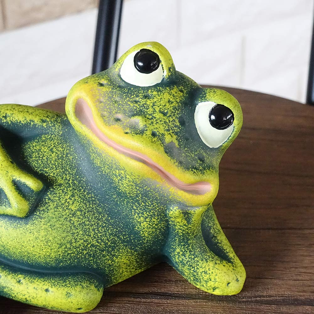 Made in Portugal Terracotta Ornament Frog Figurine Gardening Frog 11cm pto-1270g