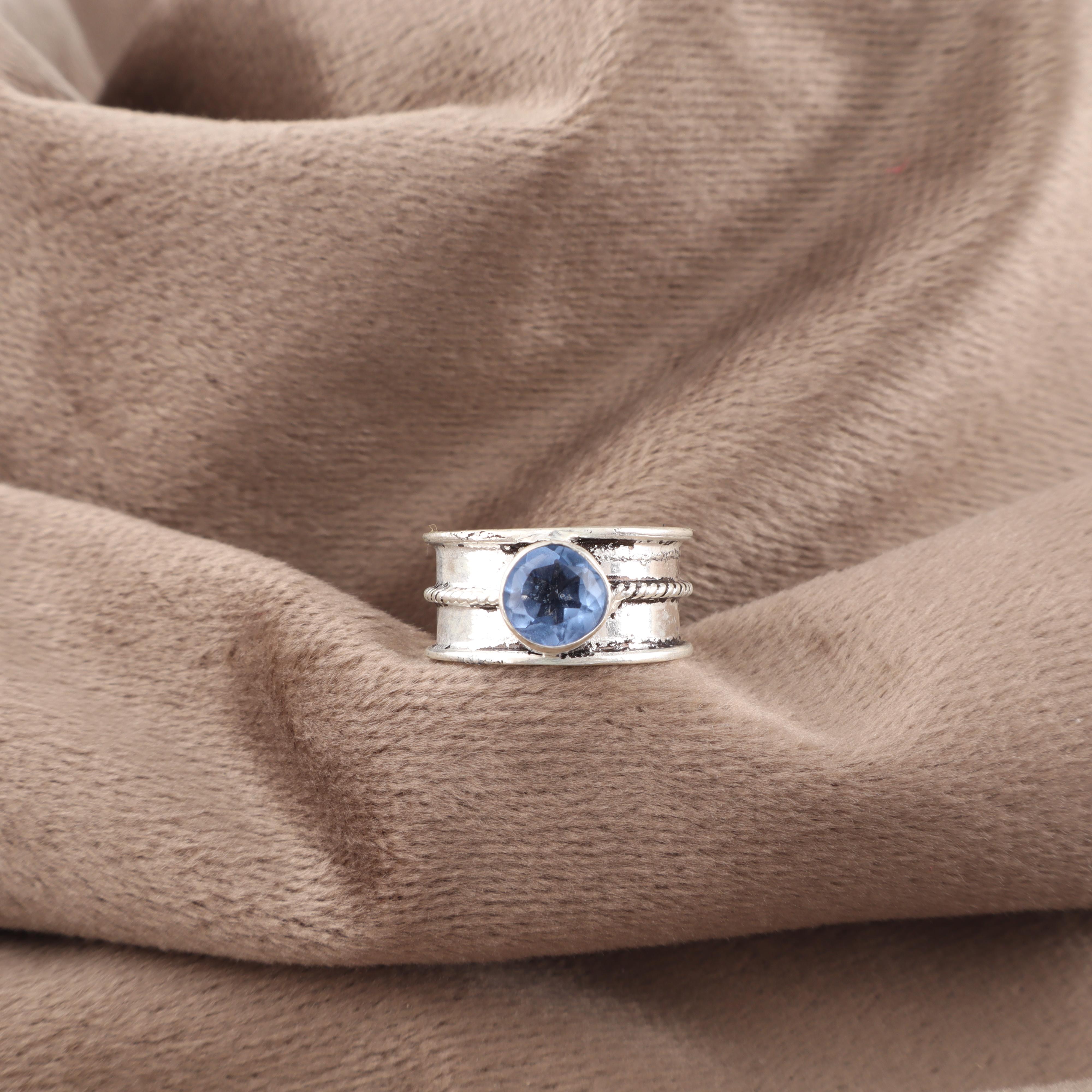 

Tanzanite Handmade Gemstone Ring, 925 Solid Sterling Silver Ring Antique Jewelry, Ring For Engagement Gift 12