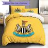 Newcastle United Pattern Bedding Quilt Set  Home Decoration  Gift (1 * Duvet Cover + 2 * Pillowcase  Without Core)