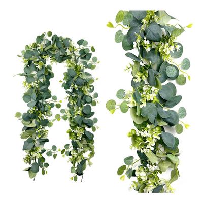 Artificial Imitation Vine, Green Eucalyptus Plant, Eucalyptus Leaf Vine, Home Decoration Fake Flower Vine