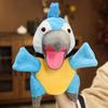 28cm Cartoon Parrot Hand Puppet Plush Toy Kindergarten Family Lulling Performance Story Head Cover Birthday Gift for Child
