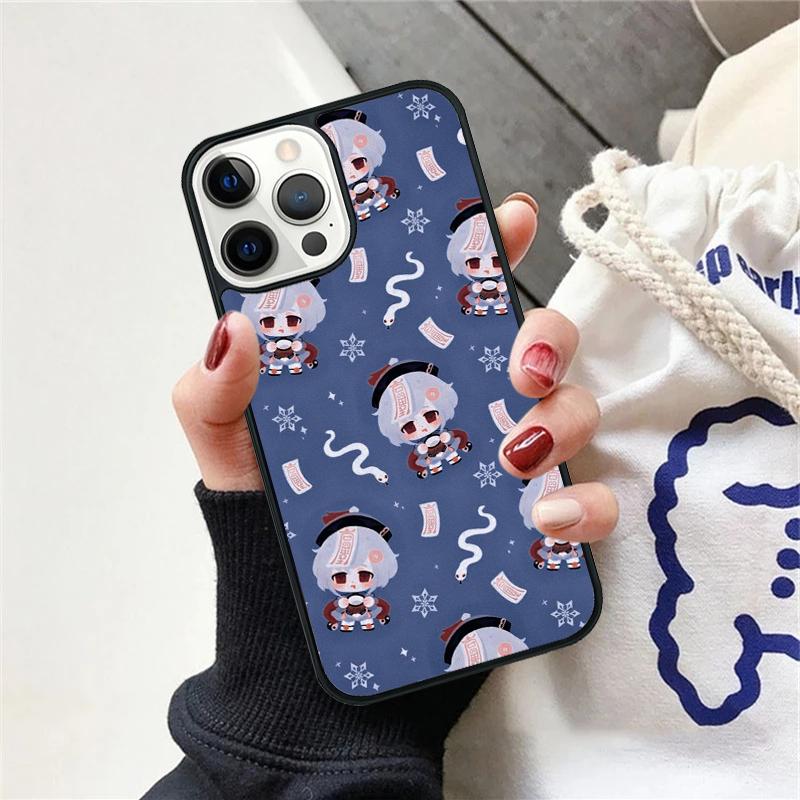

Genshin Impact Chibi Phone Case Cover For iPhone 17 Air 12 Plus Max for iPhone 17 Air 15 16 11 13 14 Pro Max Fundas iPhone 16