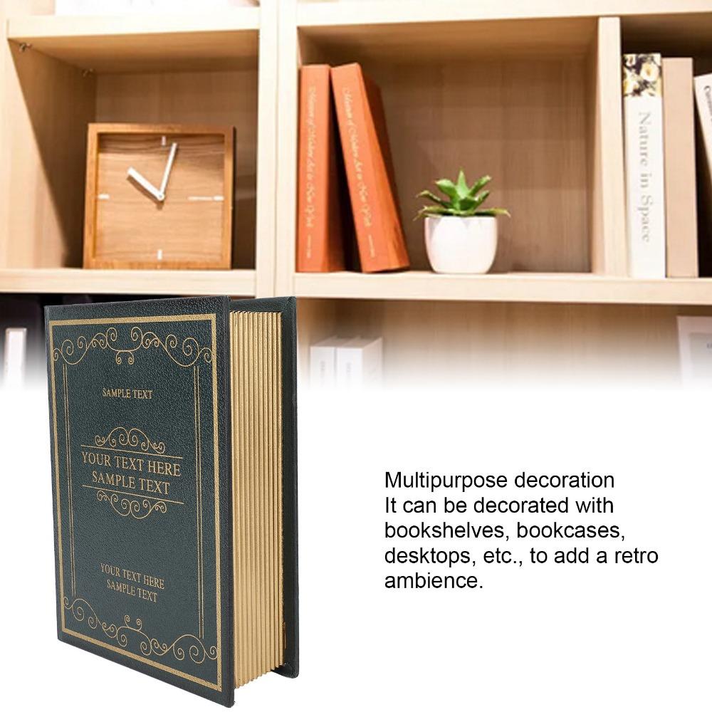 Leather Texture Faux Book Box Book Shaped Book Shaped Storage Box Photography Prop