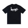 Camiseta de Algodón Unisex de Corte Holgado con Estampado de Letras Camiseta Casual de Manga Corta para Adolescentes y Adultos