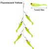 Silicone Cluster Fish Lure Anti-hanging Sole Sharp Fish Hook Simulation Bait Soft Swivel Pin Fishing Set-up Sea Fishing