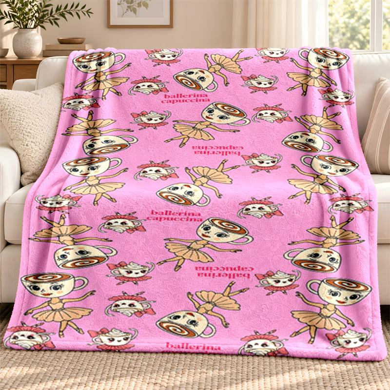 Brainrot blanket Flannel Blanket Soft Cozy Plush Throw for Sofa Bed Lightweight Home Decoration Outdoor camping