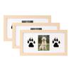 Print Frame & Ink Pads Kit,Dog Or Cat Print Kit,2 No Mess Ink Pads For Pet,Print Pad For Dogs,Wooden Pet Memorial Frame,Personalized Pet 1ml