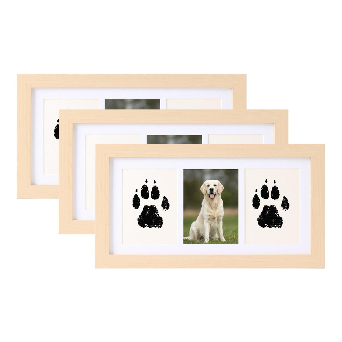 

Print Frame & Ink Pads Kit,Dog Or Cat Print Kit,2 No Mess Ink Pads For Pet,Print Pad For Dogs,Wooden Pet Memorial Frame,Personalized Pet 1ml One Size