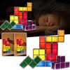 Tetris Stackable Table Light, Tangram Puzzle LED Lamp, 3D Induction Interlocking Desk Lamp, Fun T...