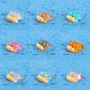 Cartoon Mini Luminous Small Hippopotamus Miniature Figurines Landscape Decoration Diy Home Decoration Accessories Gifts