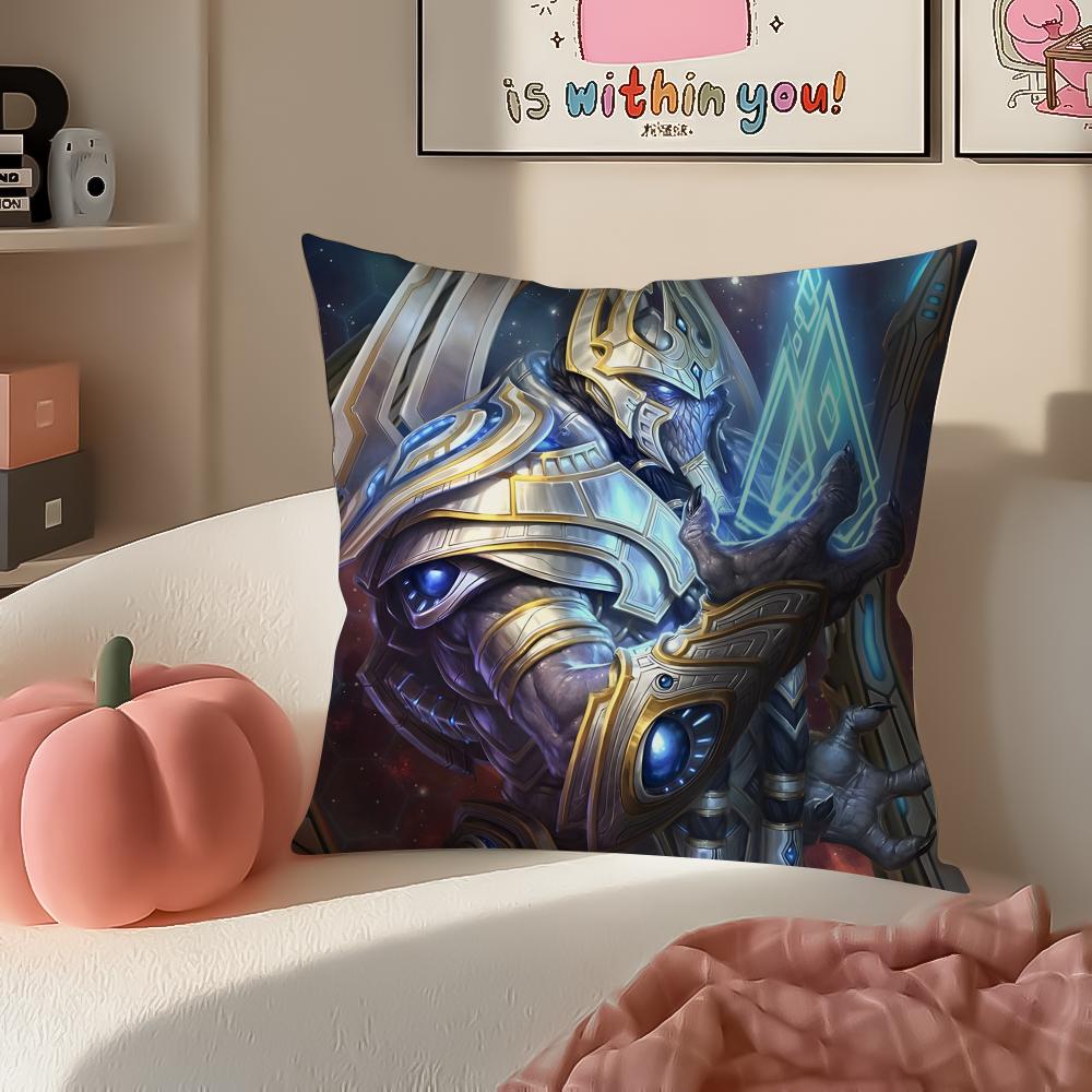 Game SciFi SStarCraft Cushion Cover Pillowcase Short Plush Invisible zipper Room Sofa Cushion Cover