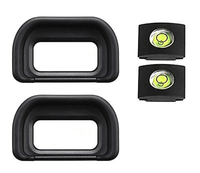 Set mit 2 kompatiblen Okularmuscheln für Sony Ersatz-Okular Okularhalterung austauschbar mit Blitzschuh spirit FDA-EP17 A6600, A6500, A6400.