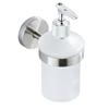 Bathroom Liquid Shampoo Dispenser with Matte Glass and Chrome Handle | Liquid Soap Dispensers