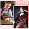 [NazyJnn] Glitter Bow Tie for Men and Women, Adjustable, for Parties, Weddings, Stage Performances, Recitals, Events, Costumes, Gold