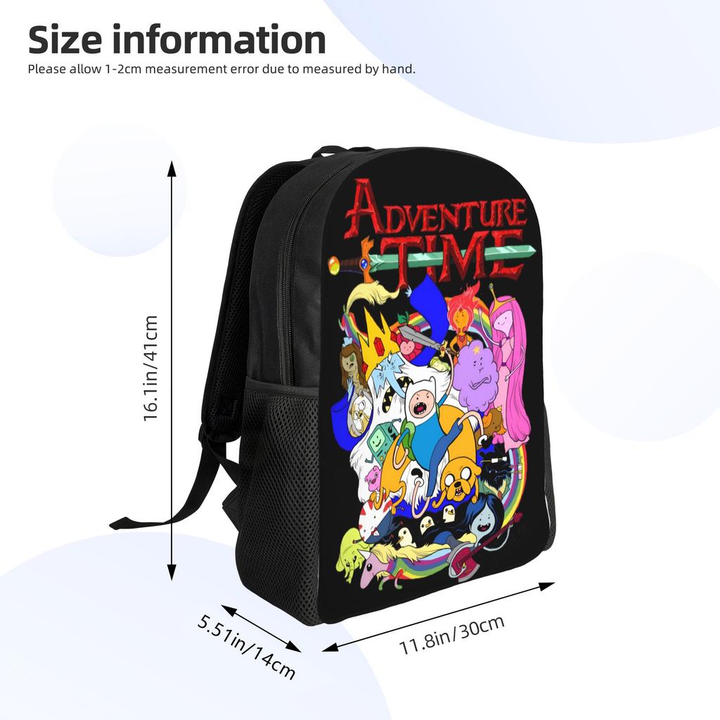 Adventures Anime Times Laptop Backpack Women Men Fashion Bookbag for School College Student Adventure Bags