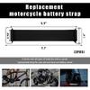 2-Piece Motorcycle Battery Strap, Stretchable Rubber Band Battery Holder Belt with Metal Buckle