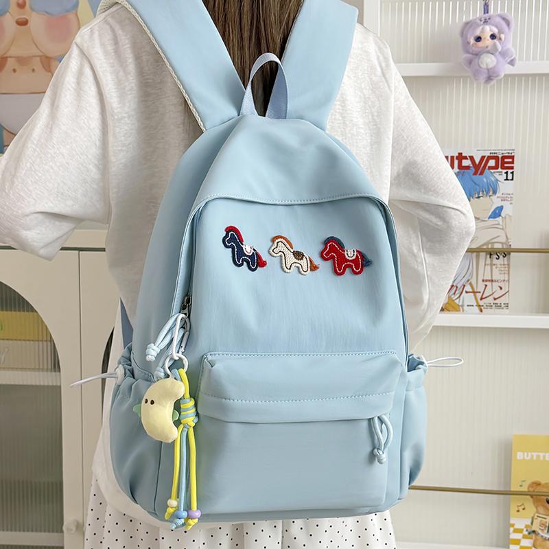 Cartoon Pony Backpack Women's Backpack Junior High School Students Large Capacity Schoolbag