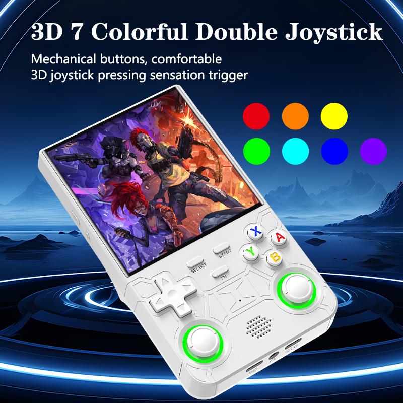 Retro R36 ultra Handheld Video Game Console 4.0 Inch IPS Screen 128GB Preloaded Games Portable Pocket Player Linux System