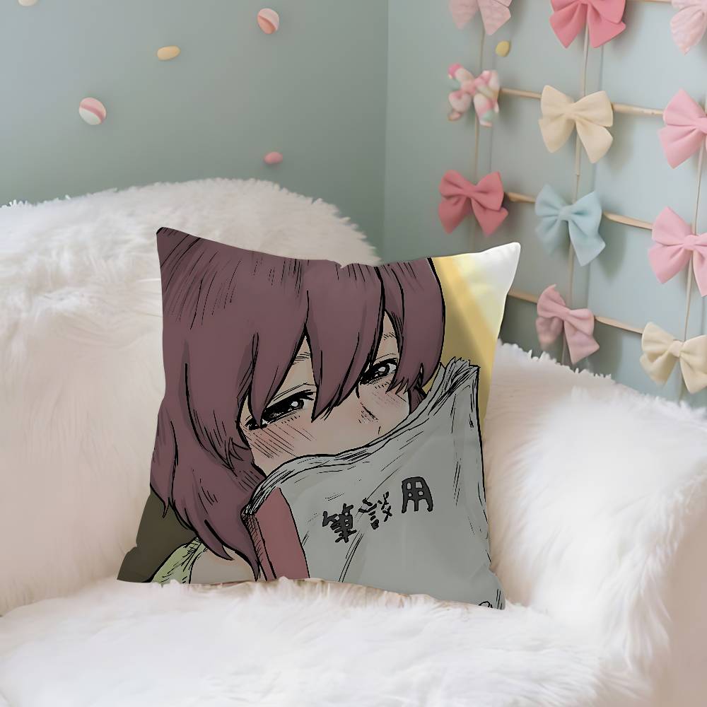 Anime A S-Silents-Voices Pillow Case Cushion Cover Soft Cute Throw Pillow Case For Car Sofa Pillowcase Polyester With Zipper