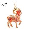 Cute Sheep Acrylic Pendant 2D Hanging Ornament Decorative Pendant Animal Ornament New Year Decoration for Christmas Tree Mantel Car Interior Home