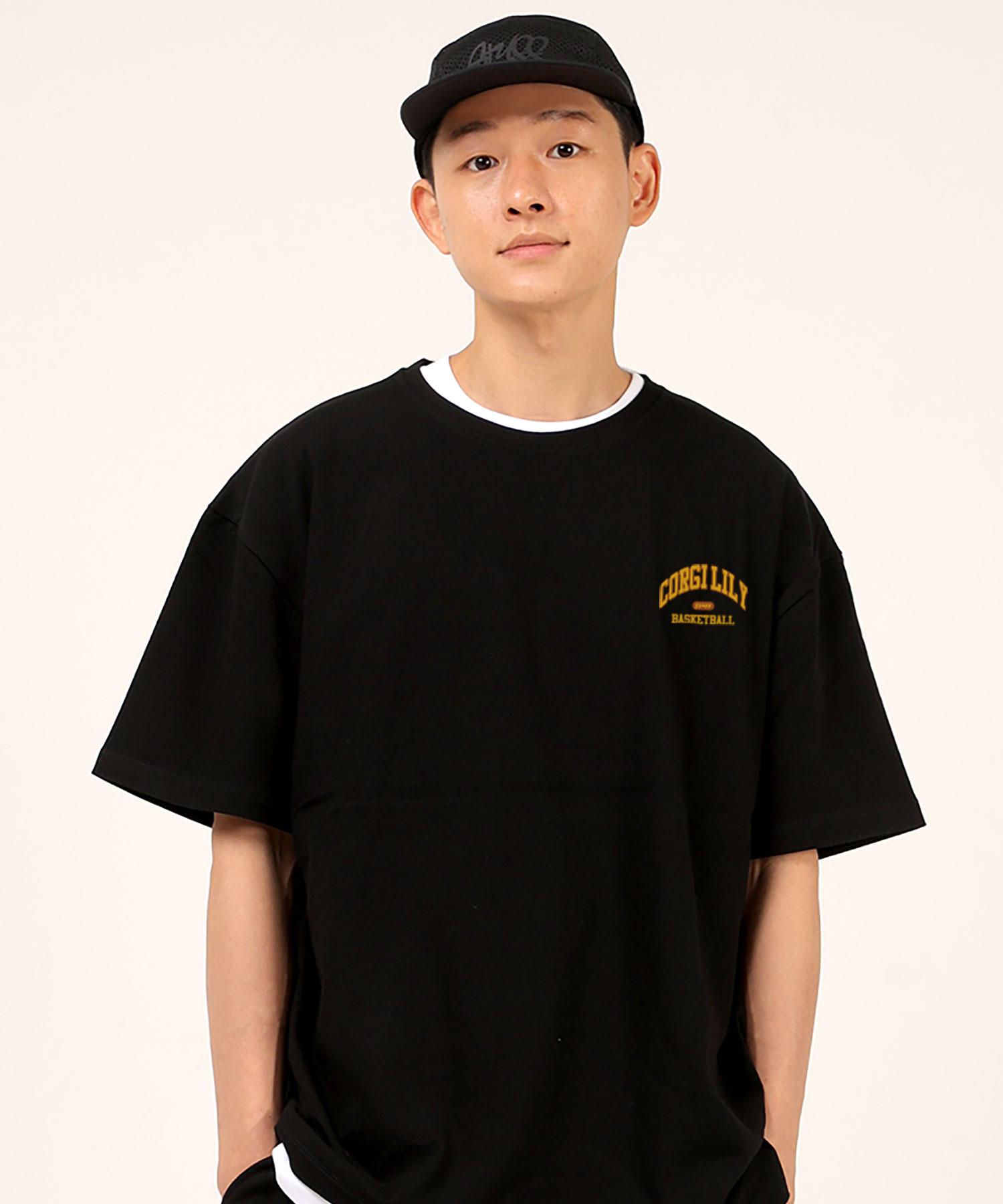 Sturf Corgi Small Text Logo Black Heavy Short Sleeve Tee L