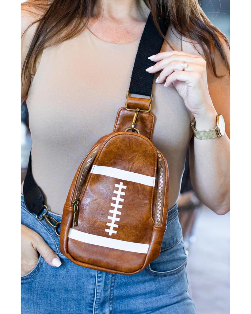 Azura Exchange Mini Rugby PU Crossbody Bag
