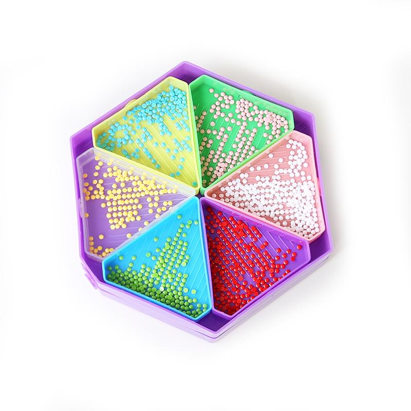 Complete 5D Diamond Painting Tool Kit with 4 Pens 6 Tips 28-Grid Storage Box Sorting Trays Wax and Full Accessories for Art Crafts
