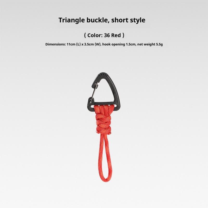 Multifunktionaler Dreieck-Karabiner 7-Strängiges Anti-Lost Schlüsselband Handgelenk-Haken 1,5 cm max. Öffnung für Outdoor-Camping Taschenlampe Schlüssel