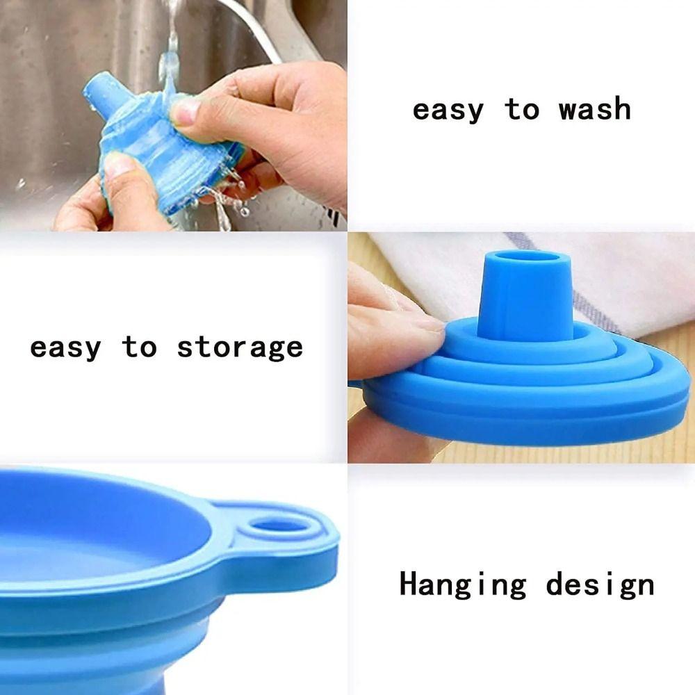 Universal Liquid Funnel Foldable Kitchen Funnel Car Engine Funnel Washer Fluid Change