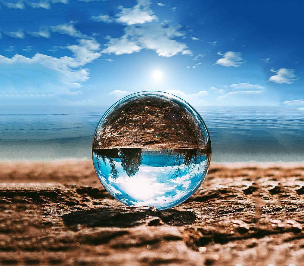 

MerryNine Хрустальный шар 80 мм Бесцветный Прозрачный Хрустальный шар Стеклянный шар Стеклянный шар с хрустальной подставкой Салфетка Фэн-шуй Товары Магический шар Интерьер