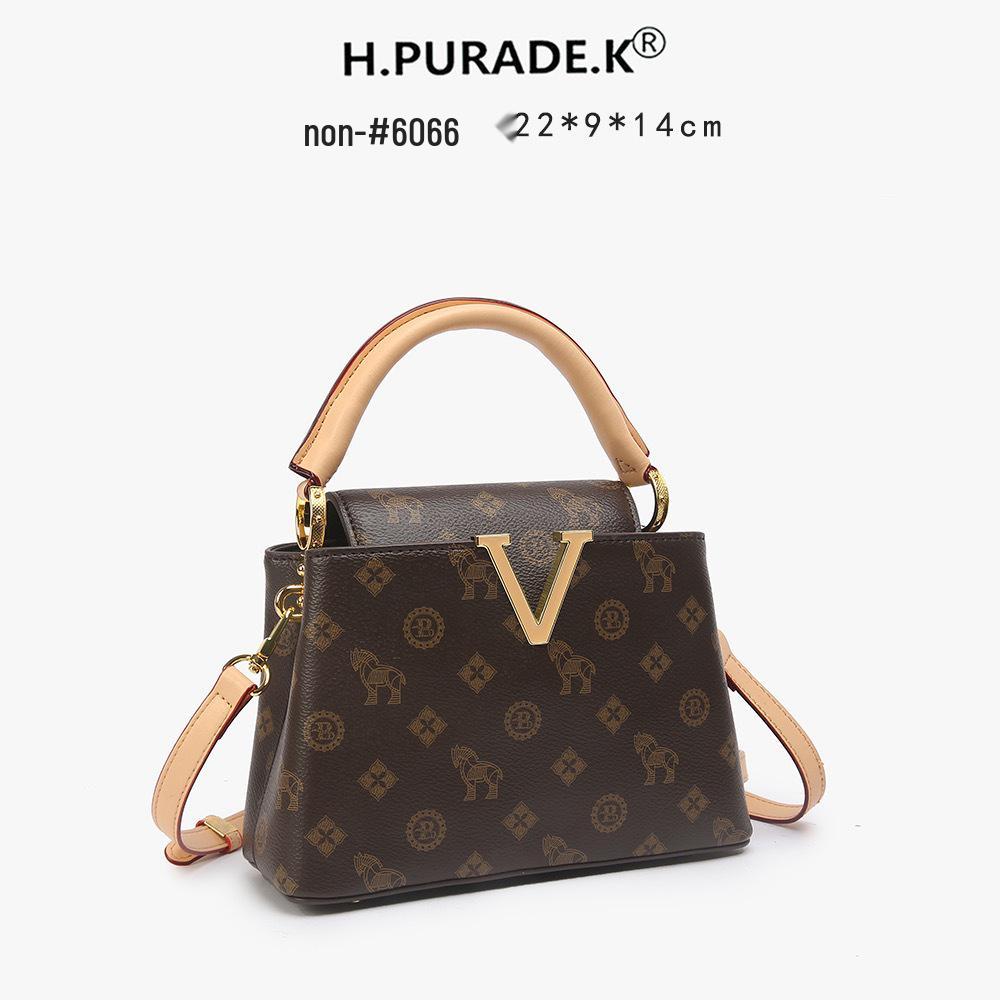 Retro Monogram 2025 Large Capacity Crossbody Handbag