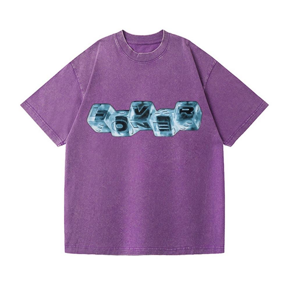 Fashion Wash Japanese Design T-shirts Casual Washed Acid Lover Loose Fit Tees Vintage Harajuku Hiphop Tunics Oversized