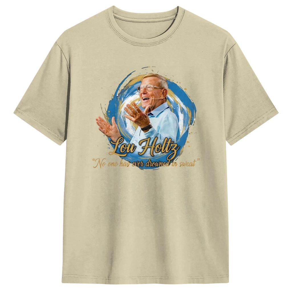 Lou Holtz Lovers TShirt Summer 100 Cotton TShirts For Adult Hip Hop Casual Tee Shirt Short Sleeve Streetwear Top Tees