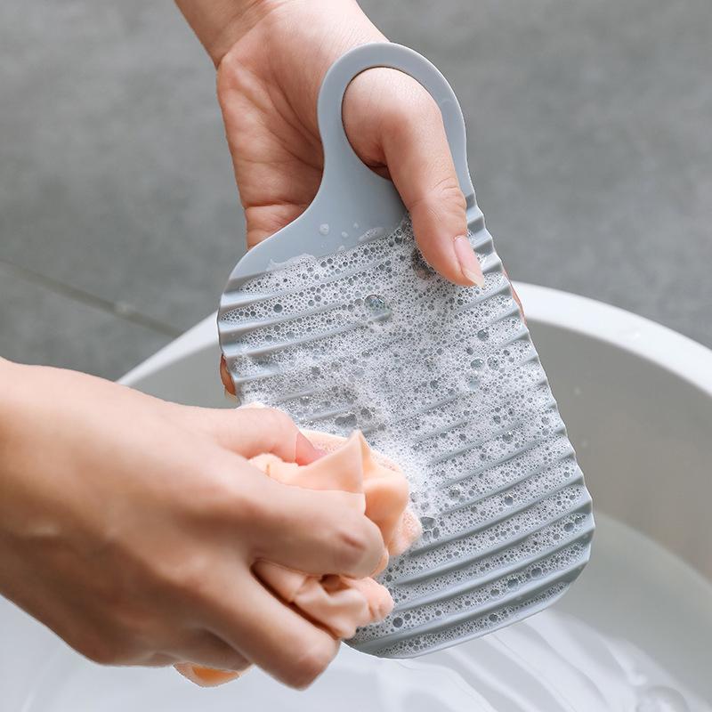 Travel Thicken Mini Washboard Non Slip Laundry Accessories Board Washing Children'S Clothes Socks Cleaning Products Portable