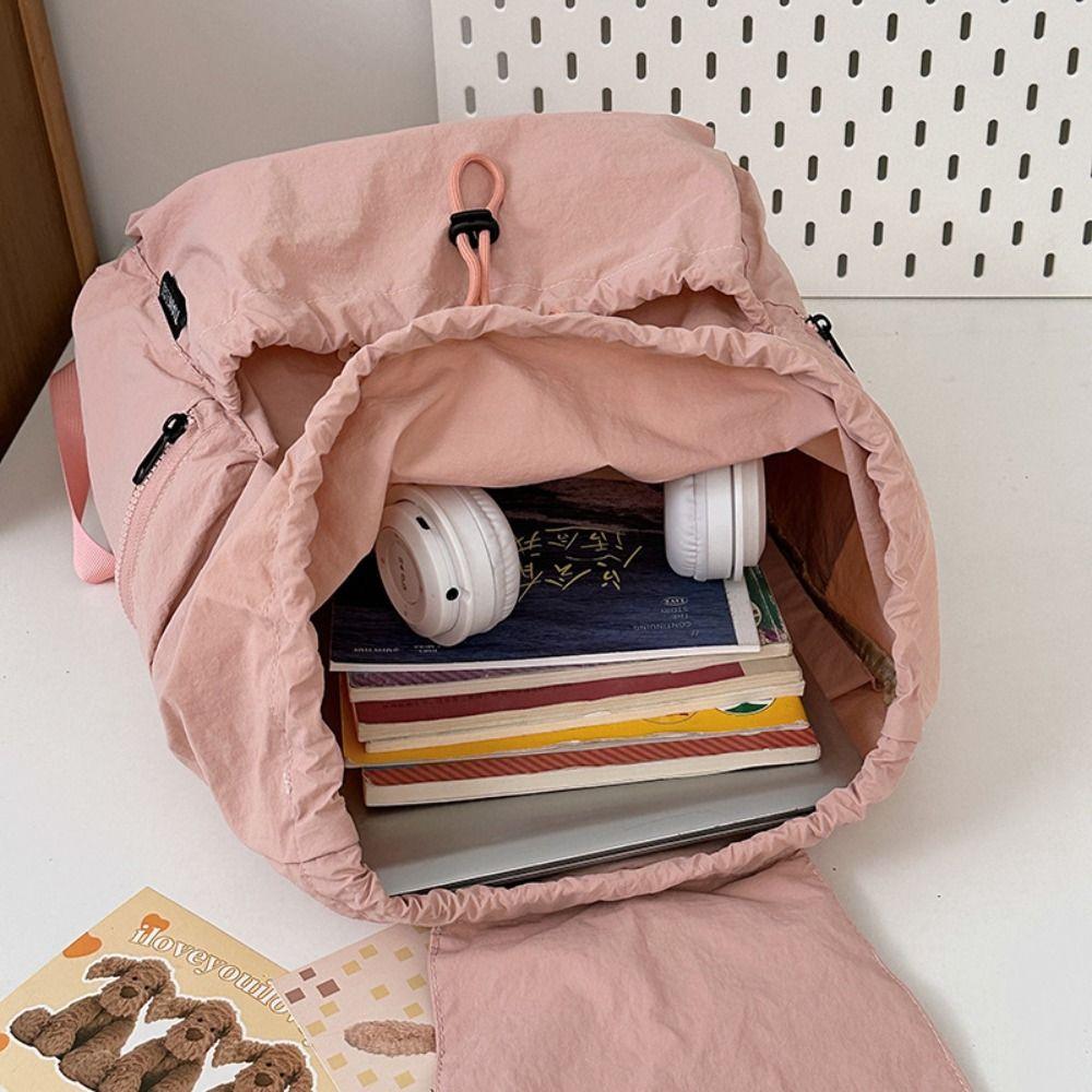 Lightweight Drawstring Backpack Korean Style Student Schoolbag Fashion Travel Backpack  Teenagers