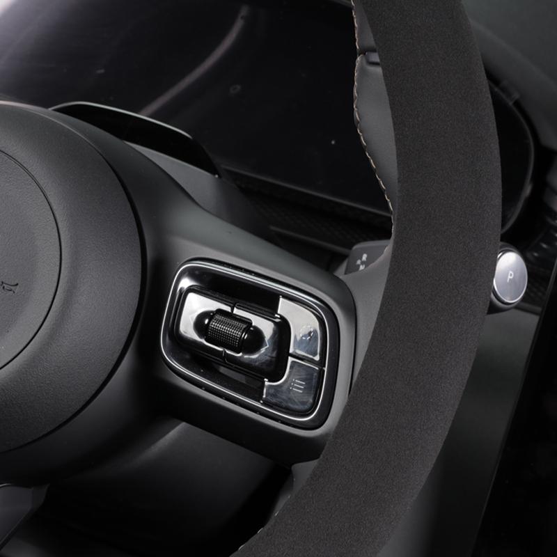 For ZEEKR 7X 2025+ Steering Wheel Cover Non-slip Black Soft All-Season Use Upgrade Interior Car Accessories 1pcs