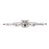 1 10 RC Rear Axle Aluminum Alloy Highly Realistic RC Crawler Car Rear Axle Fit for VP H10 Silver