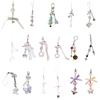Butterfly Heart Bead Pendant Phone Charm Hangings Rope Cute Phone Chain Strap Bag Decoration Lanyard Keychain Accessory