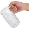 Fdit Acrylic Transparent Juice Bottle Striped Water Ice Cold Juice Jug with Lid Great for Homemade Juice & Cold Tea or for Milk Bottles Reusable