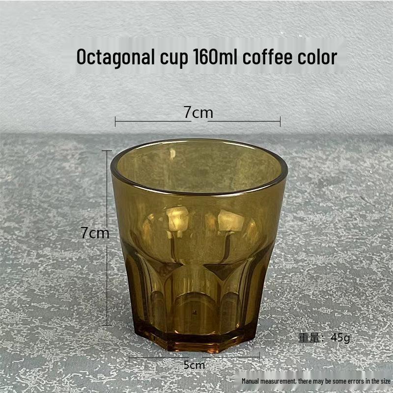 Durable PC Acrylic Beverage Cup: Heat, Cold & Drop Resistant for Restaurants