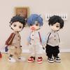 OB11 Baby Clothes Baseball Uniform Letter Overalls Suit Coat Fashion Pants For Obitsu11 YMY Body 1/12 BJD Doll