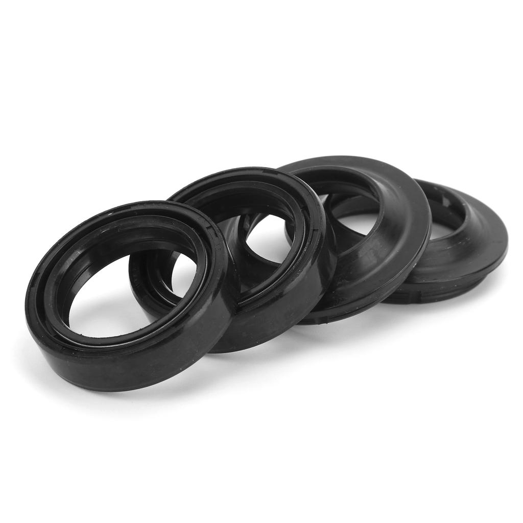 4 Stück Gabelfederbein Staub-Öldichtungen Passend für CMX250 KZ400 CA250 GN250 CMX250 TTR250 Motorrad
