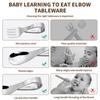 Stainless Steel Baby Forks and Spoons Set Curved Handle with Storage Box Cute Training Spoon Fork Anti-Choke Design Portable